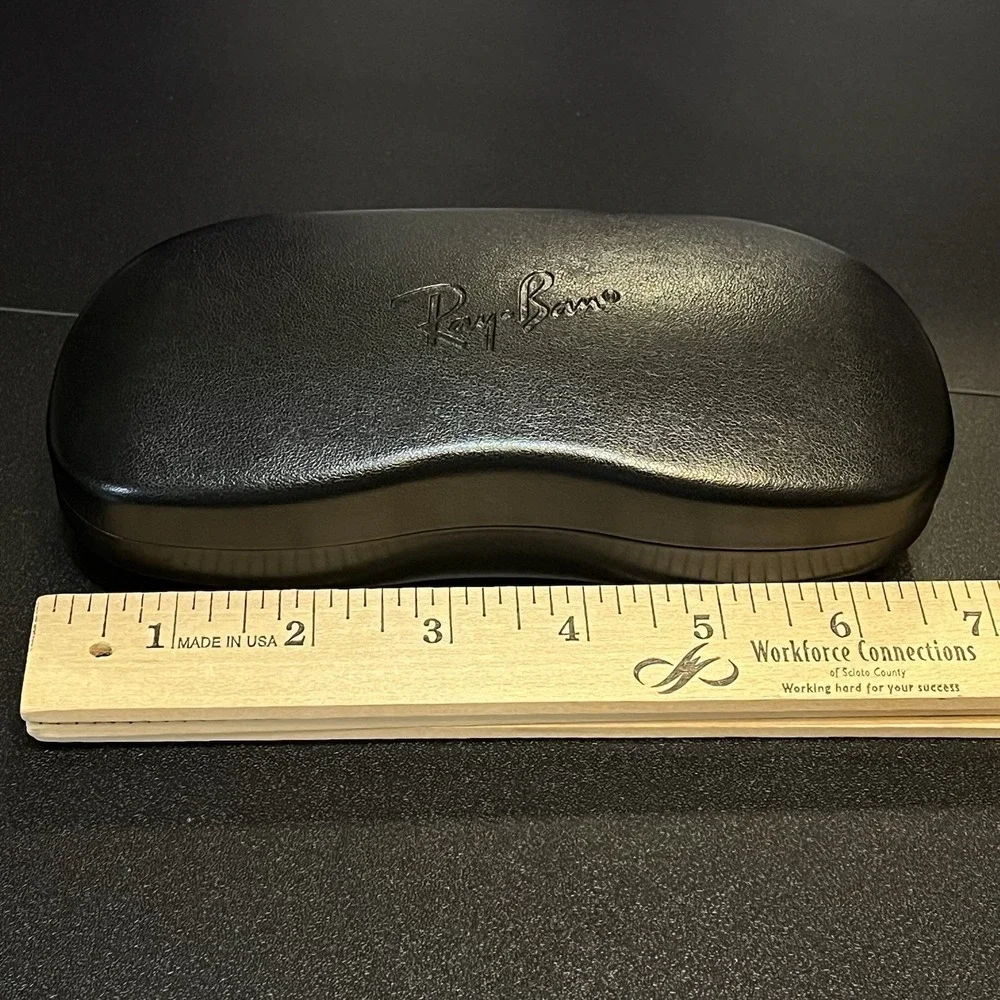 Ray Ban Glasses Clamshell Case Eyeglasses Black Sunglasses Hard Case Only